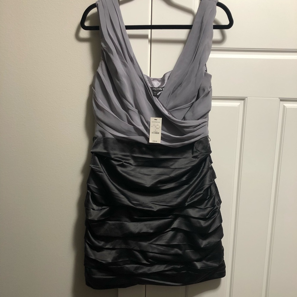 Two Tone Ruffled Dress